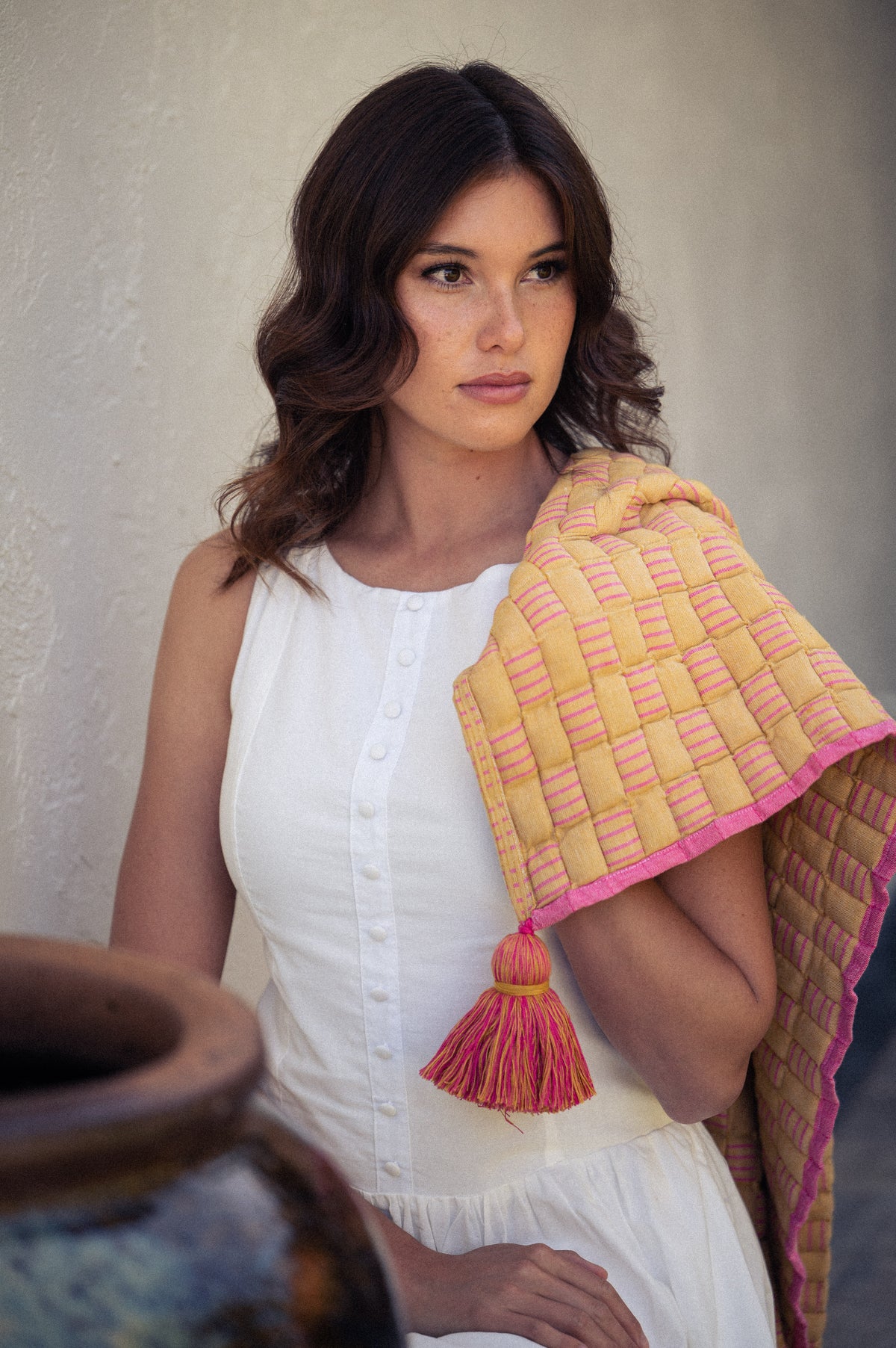 Sona Handwoven Sujani Throw