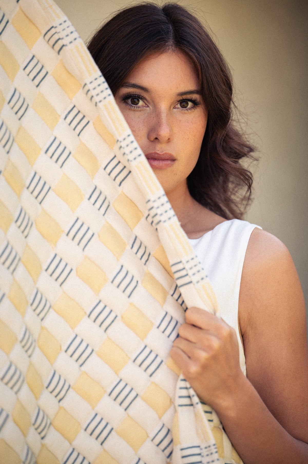 Osira Handwoven Sujani Throw