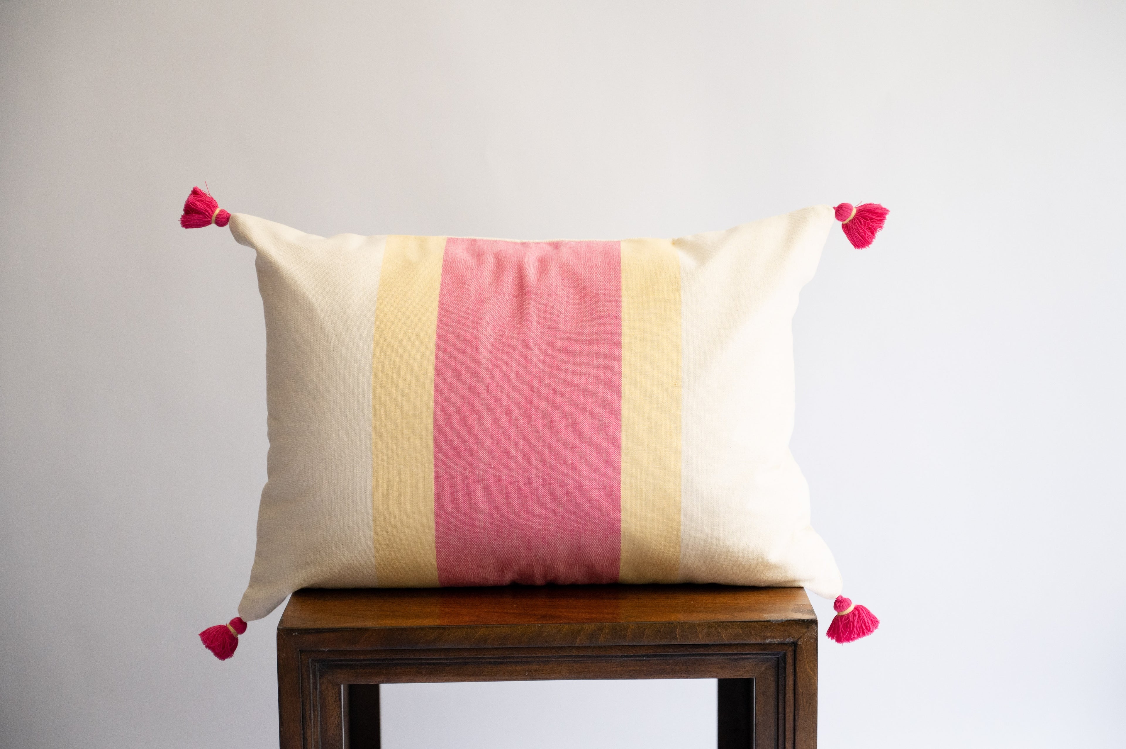 Saroj Handloom Throw Pillow 14"x20" Lumbar