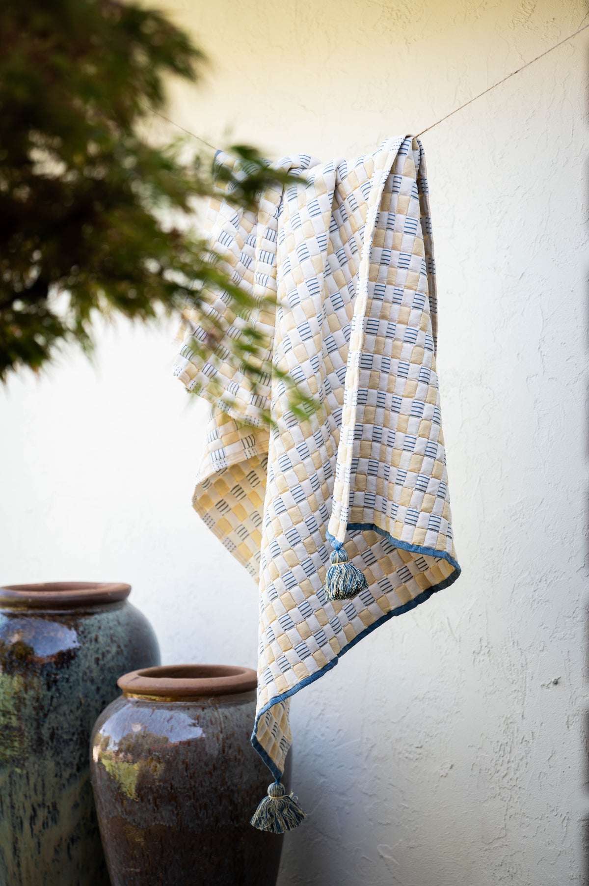 Osira Handwoven Sujani Throw