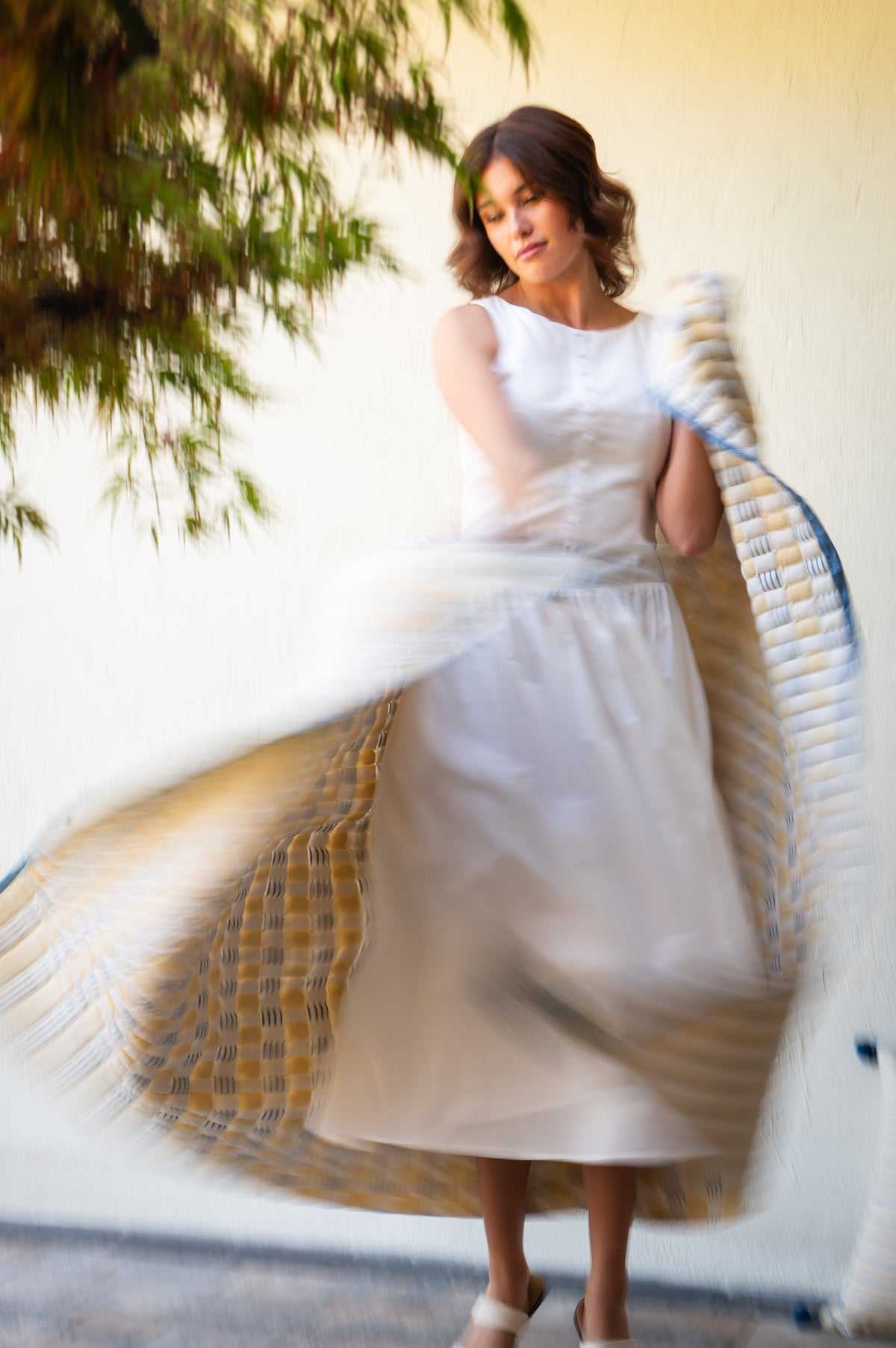 Osira Handwoven Sujani Throw