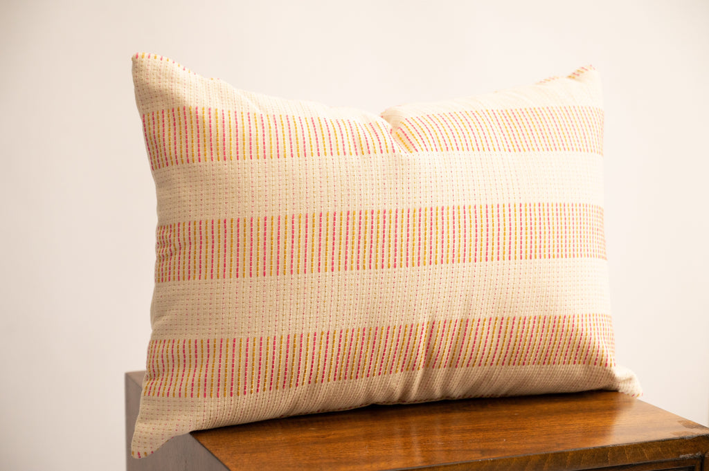 Ranisa Handloom Throw Pillow 14"x20" Lumbar